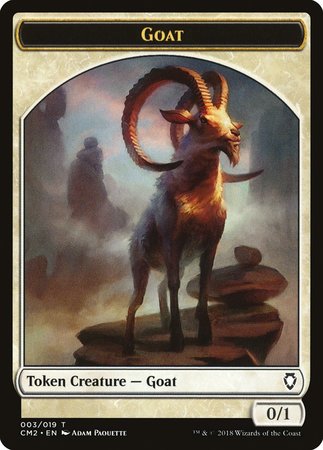 Goat Token [Commander Anthology Volume II Tokens] | Cards and Coasters CA