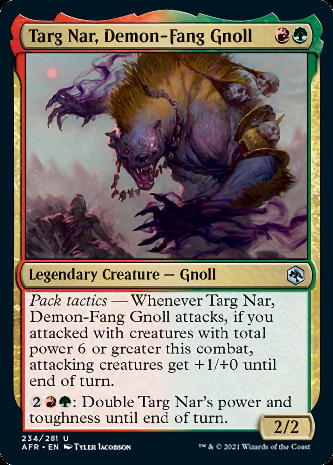 Targ Nar, Demon-Fang Gnoll [Dungeons & Dragons: Adventures in the Forgotten Realms] | Cards and Coasters CA
