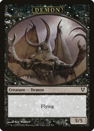 Demon Token [Avacyn Restored Tokens] | Cards and Coasters CA
