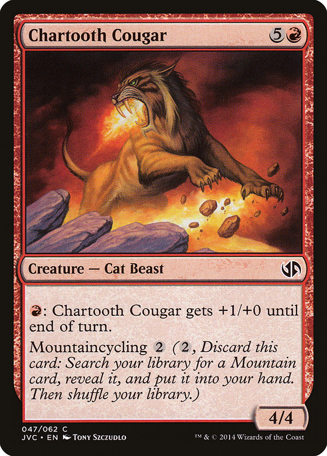 Chartooth Cougar [Duel Decks Anthology] | Cards and Coasters CA