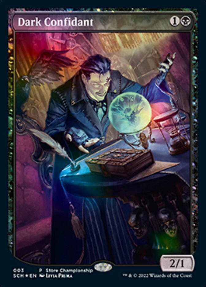 Dark Confidant (Extended Art) [Store Championships 2022] | Cards and Coasters CA