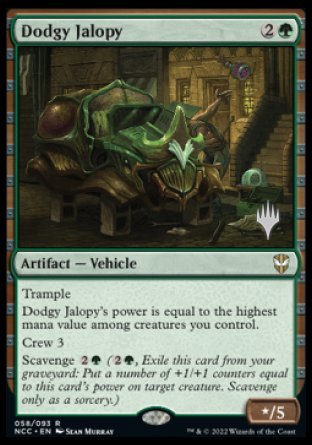 Dodgy Jalopy (Promo Pack) [Streets of New Capenna Commander Promos] | Cards and Coasters CA