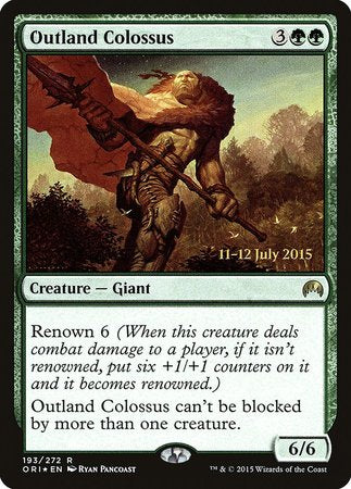 Outland Colossus [Magic Origins Promos] | Cards and Coasters CA