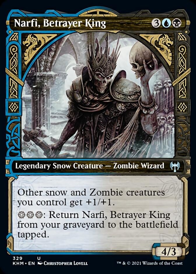 Narfi, Betrayer King (Showcase) [Kaldheim] | Cards and Coasters CA