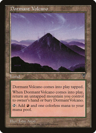 Dormant Volcano [Visions] | Cards and Coasters CA