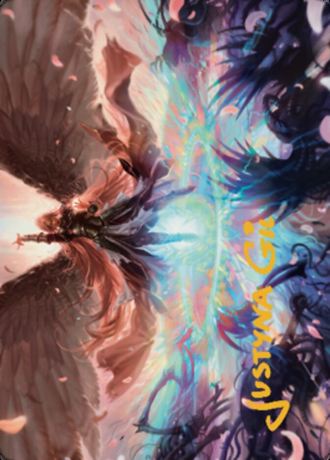 Iridian Maelstrom Art Card (Gold-Stamped Signature) [Dominaria United Art Series] | Cards and Coasters CA