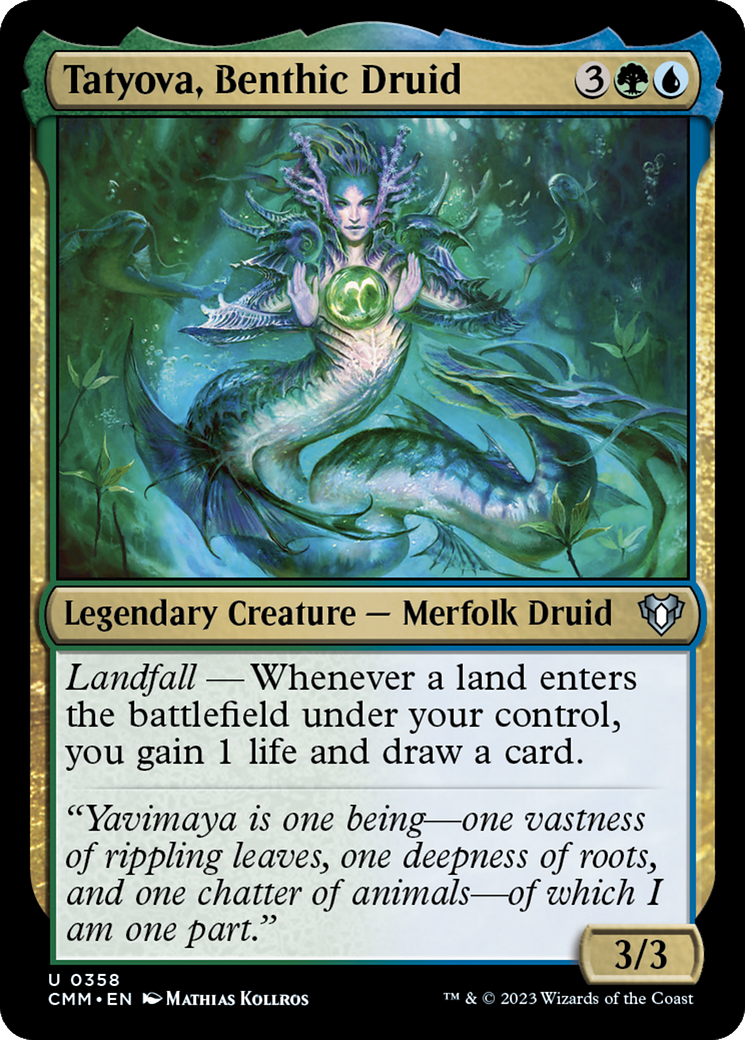 Tatyova, Benthic Druid [Commander Masters] | Cards and Coasters CA