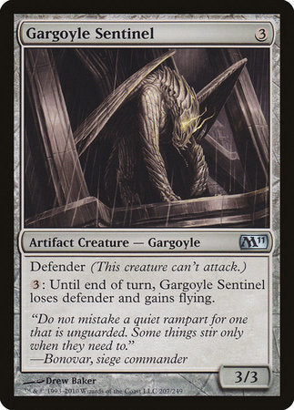 Gargoyle Sentinel [Magic 2011] | Cards and Coasters CA