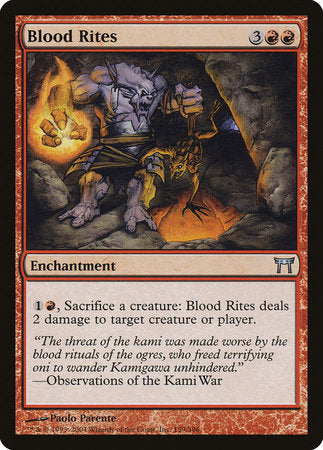 Blood Rites [Champions of Kamigawa] | Cards and Coasters CA