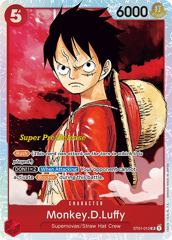 Monkey.D.Luffy (012) [Super Pre-Release Starter Deck: Straw Hat Crew] | Cards and Coasters CA