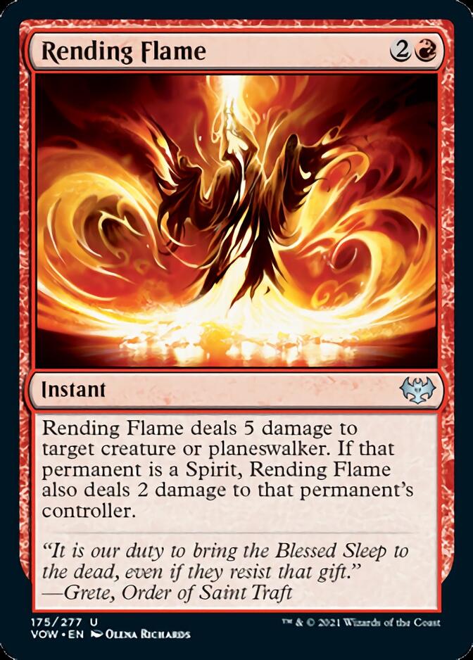 Rending Flame [Innistrad: Crimson Vow] | Cards and Coasters CA