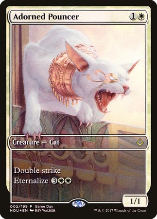 Adorned Pouncer [Hour of Devastation Promos] | Cards and Coasters CA