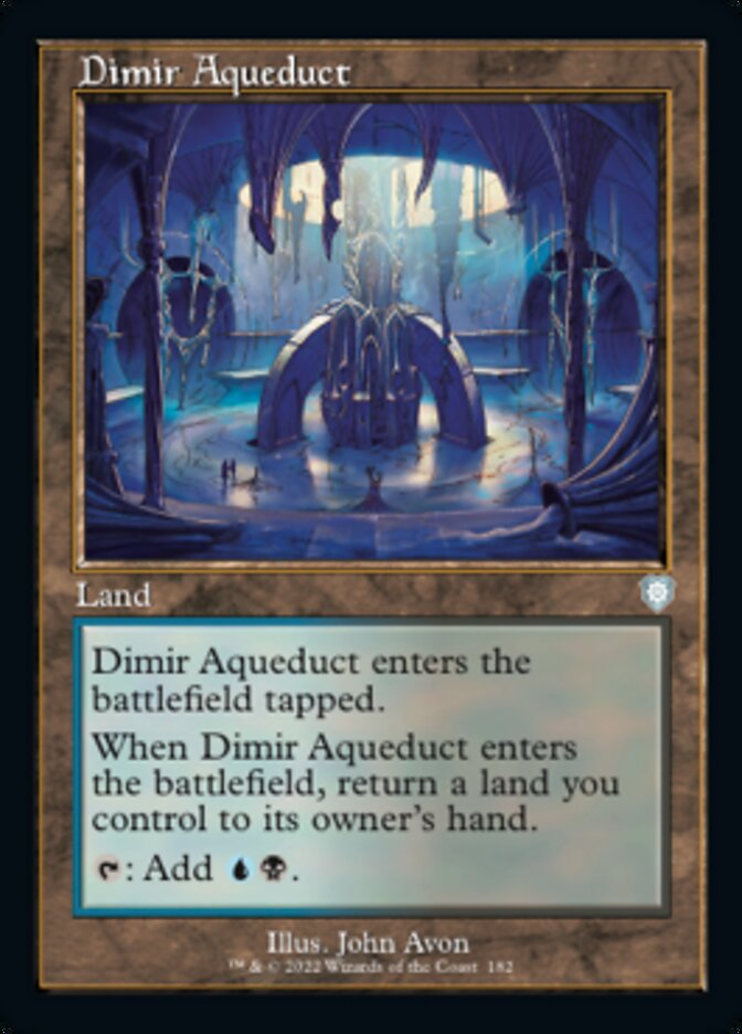 Dimir Aqueduct (Retro) [The Brothers' War Commander] | Cards and Coasters CA