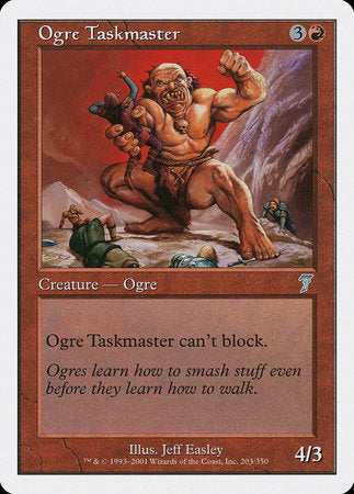 Ogre Taskmaster [Seventh Edition] | Cards and Coasters CA