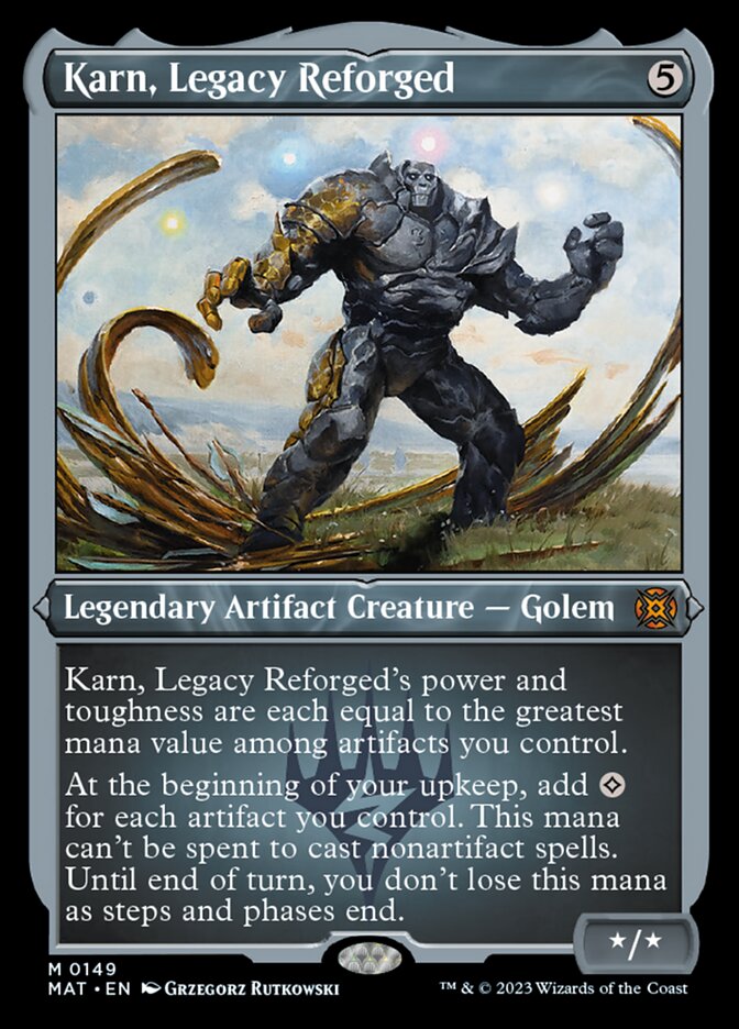 Karn, Legacy Reforged (Foil Etched) [March of the Machine: The Aftermath] | Cards and Coasters CA