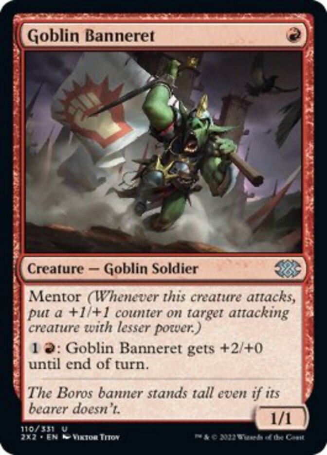Goblin Banneret [Double Masters 2022] | Cards and Coasters CA