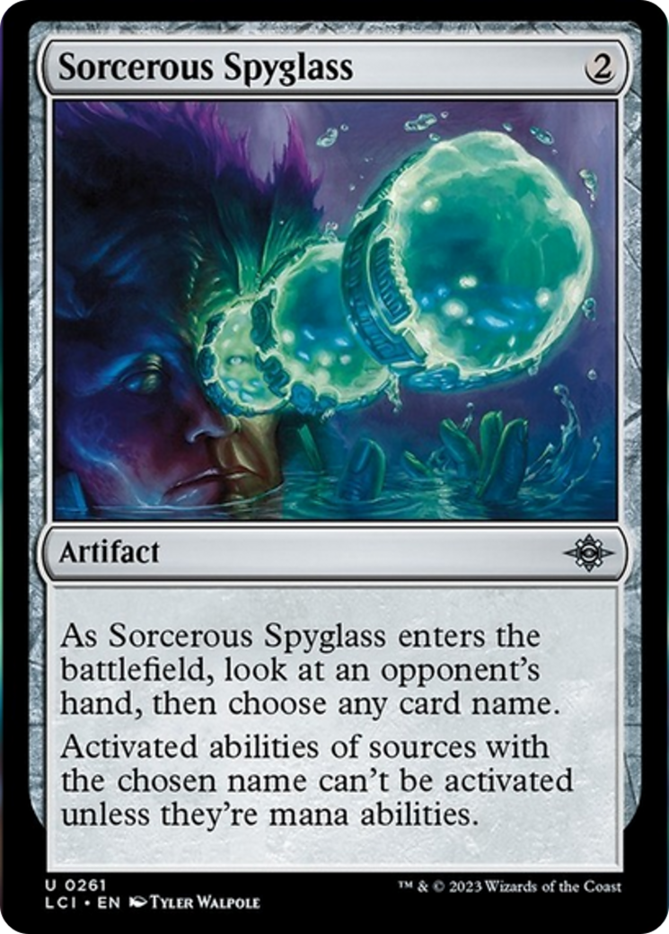 Sorcerous Spyglass [The Lost Caverns of Ixalan] | Cards and Coasters CA