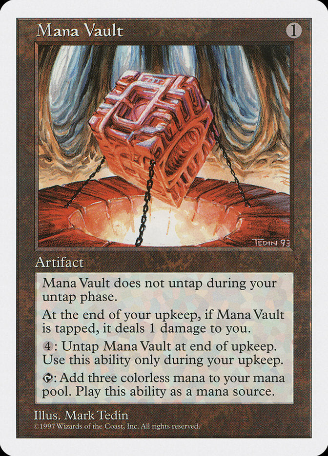 Mana Vault [Fifth Edition] | Cards and Coasters CA