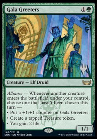 Gala Greeters (Promo Pack) [Streets of New Capenna Promos] | Cards and Coasters CA