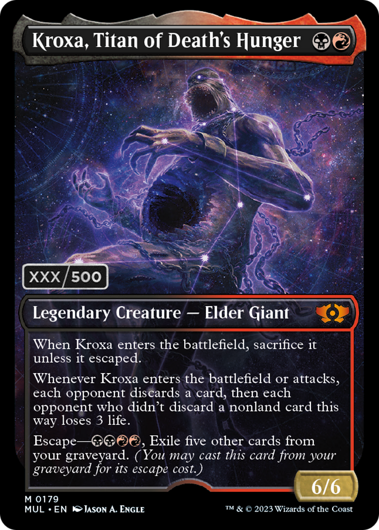 Kroxa, Titan of Death's Hunger (Serialized) [Multiverse Legends] | Cards and Coasters CA