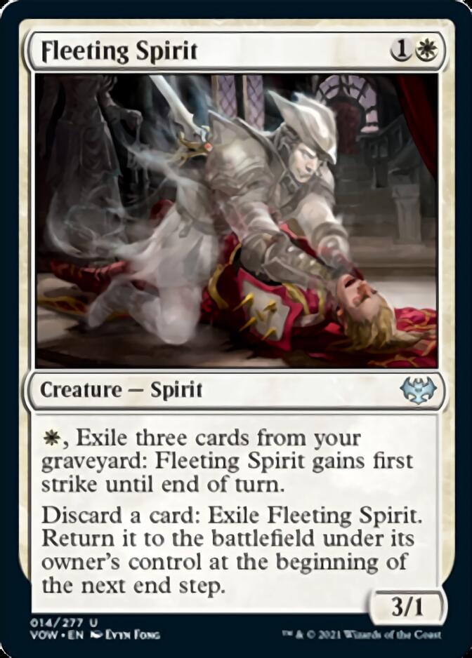 Fleeting Spirit [Innistrad: Crimson Vow] | Cards and Coasters CA