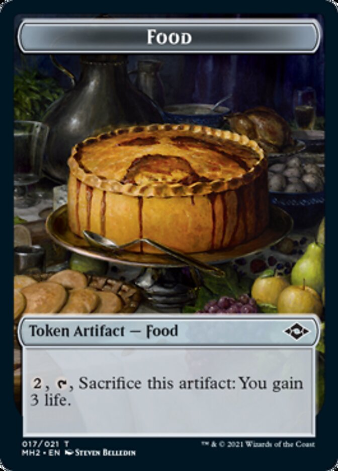 Food Token (#17) // Phyrexian Germ Token [Modern Horizons 2 Tokens] | Cards and Coasters CA