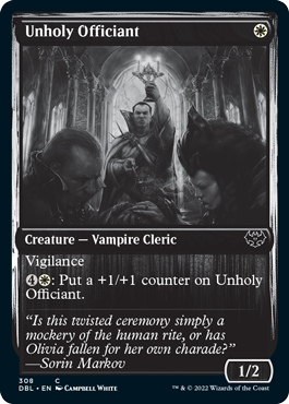 Unholy Officiant [Innistrad: Double Feature] | Cards and Coasters CA