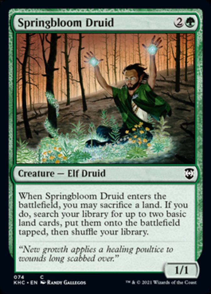 Springbloom Druid [Kaldheim Commander] | Cards and Coasters CA