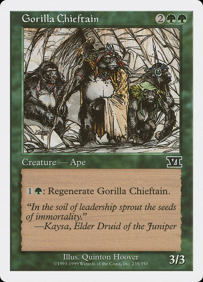 Gorilla Chieftain [Classic Sixth Edition] | Cards and Coasters CA