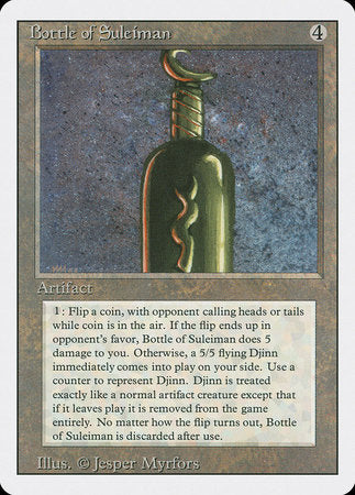 Bottle of Suleiman [Revised Edition] | Cards and Coasters CA