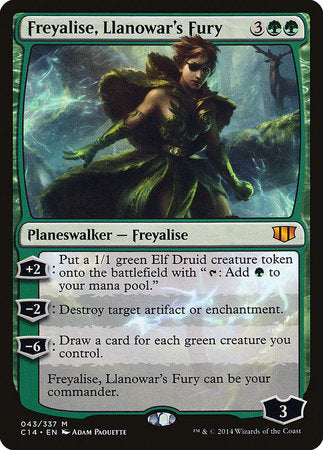 Freyalise, Llanowar's Fury [Commander 2014] | Cards and Coasters CA