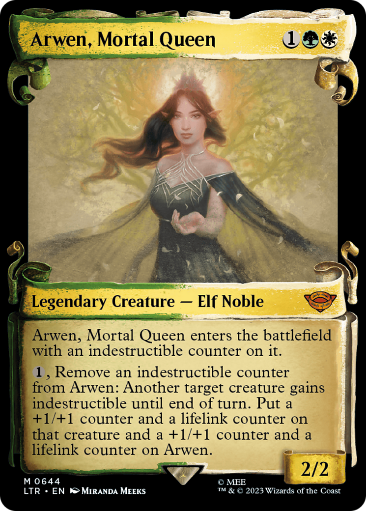 Arwen, Mortal Queen [The Lord of the Rings: Tales of Middle-Earth Showcase Scrolls] | Cards and Coasters CA