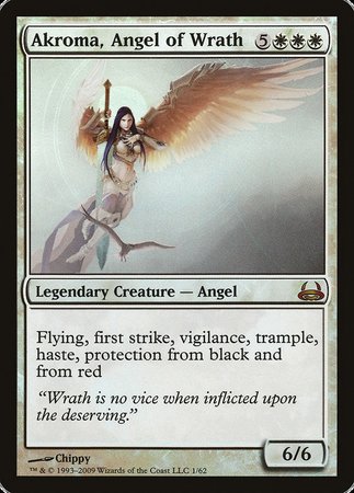 Akroma, Angel of Wrath [Duel Decks: Divine vs. Demonic] | Cards and Coasters CA