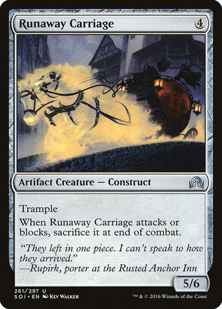 Runaway Carriage [Shadows over Innistrad] | Cards and Coasters CA