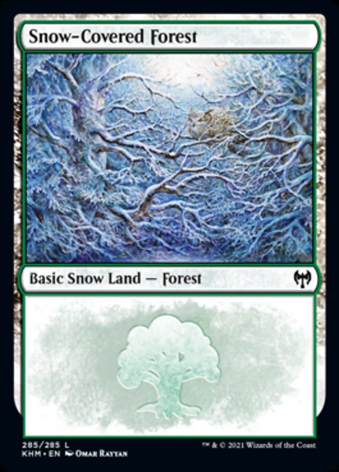 Snow-Covered Forest (285) [Kaldheim] | Cards and Coasters CA