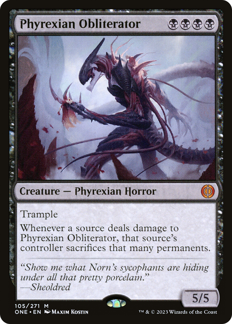 Phyrexian Obliterator [Phyrexia: All Will Be One] | Cards and Coasters CA