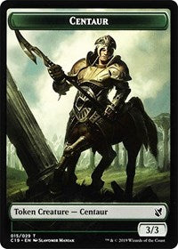Centaur // Egg Double-sided Token [Commander 2019 Tokens] | Cards and Coasters CA
