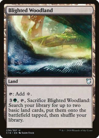 Blighted Woodland [Commander 2018] | Cards and Coasters CA