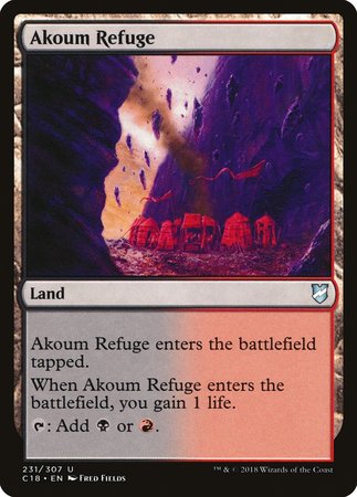 Akoum Refuge [Commander 2018] | Cards and Coasters CA