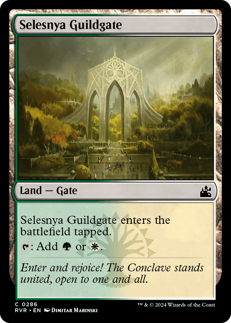 Selesnya Guildgate [Ravnica Remastered] | Cards and Coasters CA