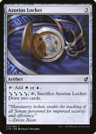 Azorius Locket [Commander 2019] | Cards and Coasters CA