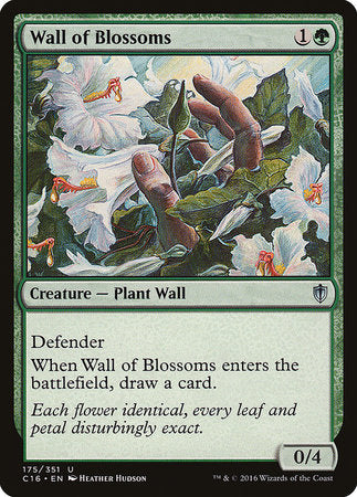 Wall of Blossoms [Commander 2016] | Cards and Coasters CA