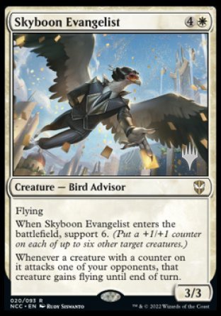 Skyboon Evangelist (Promo Pack) [Streets of New Capenna Commander Promos] | Cards and Coasters CA