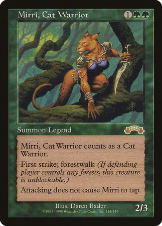 Mirri, Cat Warrior [Exodus] | Cards and Coasters CA