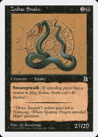 Zodiac Snake [Portal Three Kingdoms] | Cards and Coasters CA