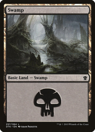 Swamp (257) [Dragons of Tarkir] | Cards and Coasters CA