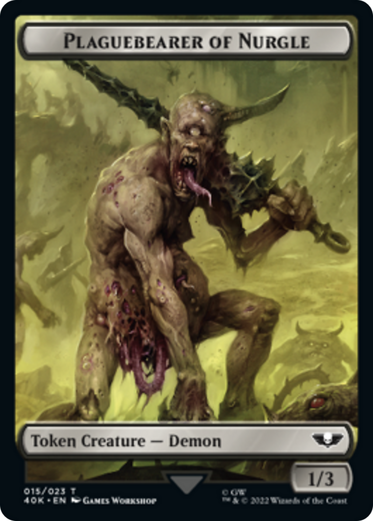 Spawn // Plaguebearer of Nurgle [Universes Beyond: Warhammer 40,000 Tokens] | Cards and Coasters CA