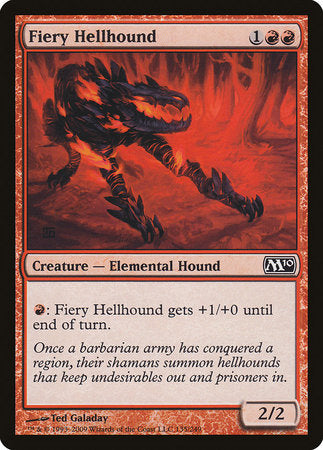 Fiery Hellhound [Magic 2010] | Cards and Coasters CA