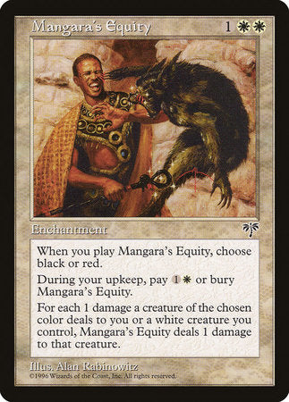 Mangara's Equity [Mirage] | Cards and Coasters CA
