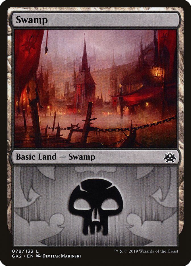 Swamp (78) [Ravnica Allegiance Guild Kit] | Cards and Coasters CA